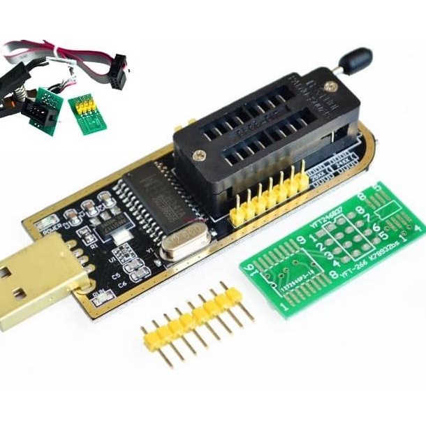 IC Programmer EEPROM Flash CH341A Programer Penjepit CH341 Clip bios