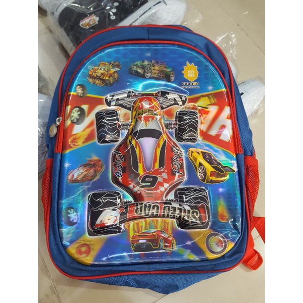 Tas anak cowok sekolah cannon termurah bag school anak murah berkarakter gambar timbul