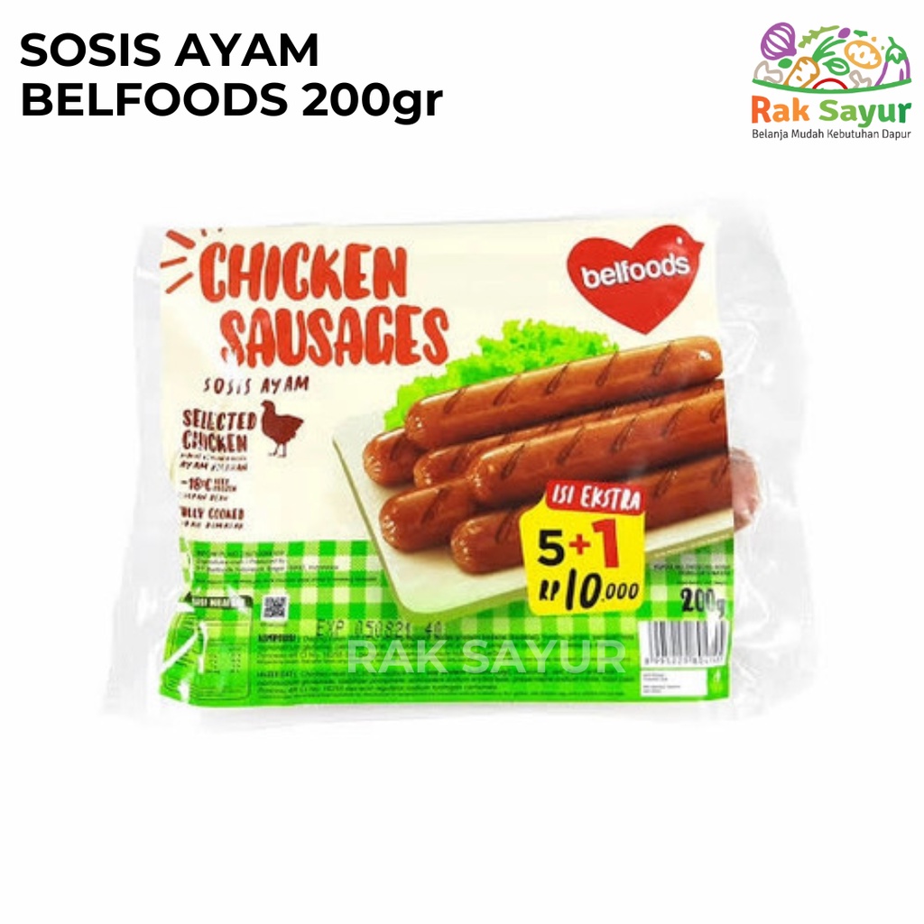 

Sosis Ayam Belfoods 200gr Chicken Sausages Rak Sayur Padang