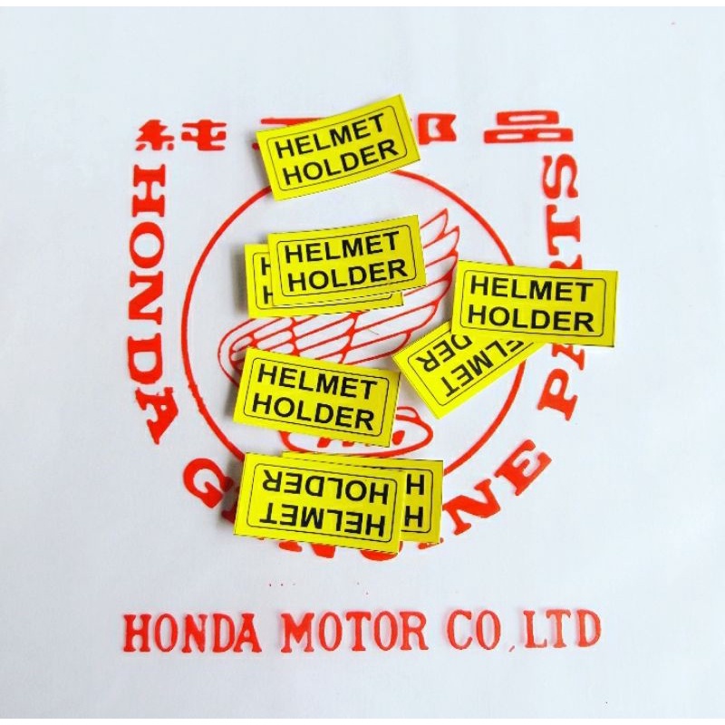 stiker rangka helmet holder honda cb100 125 gl100 125
