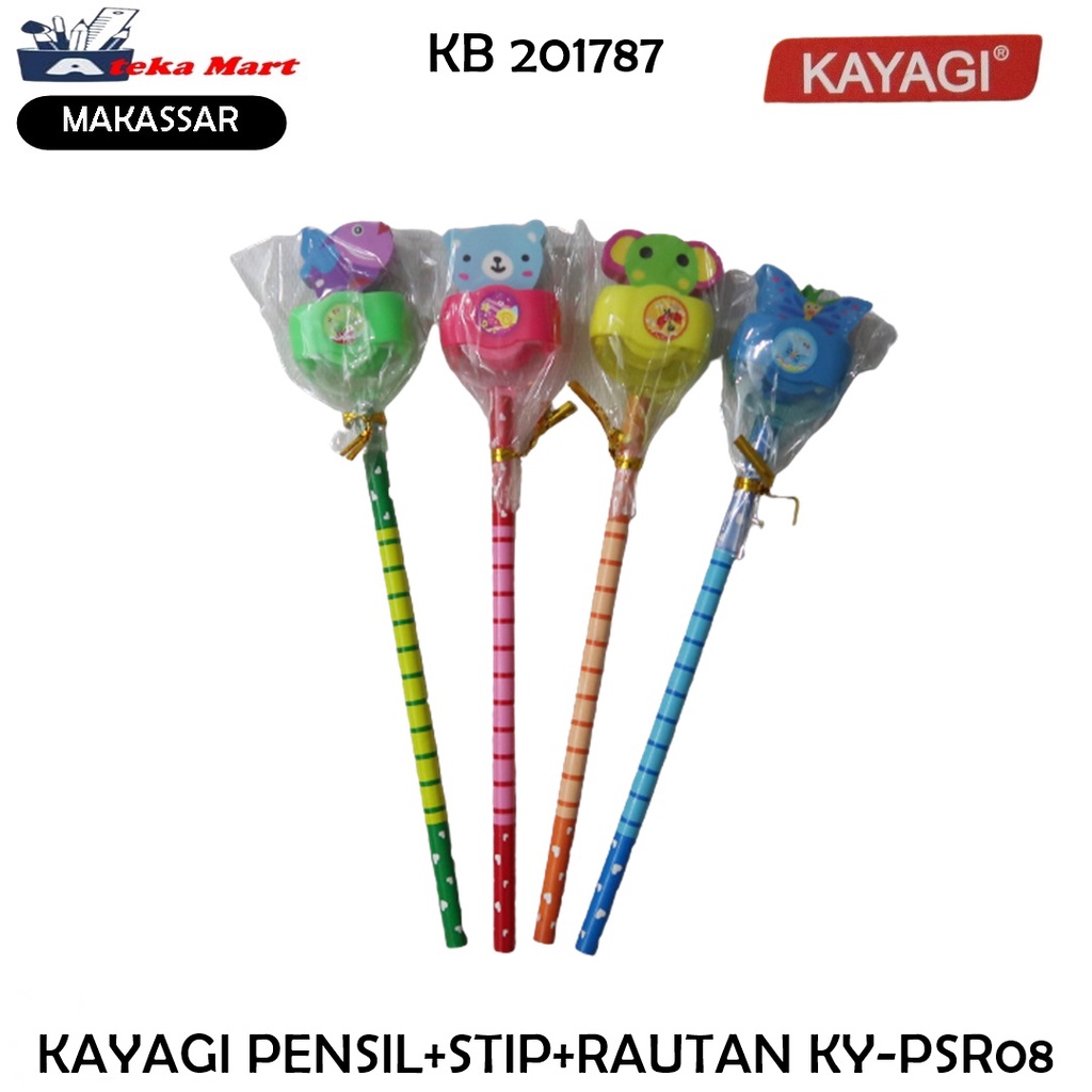 

[PCS] KAYAGI PENSIL+STIP+RAUTAN KY-PSR08 PENSIL SET