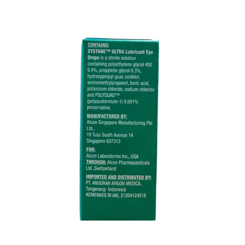 Alcon Systane Ultra Lubricant Eye Drops 5ml / Systane Ultra HIGH PERFORMANCE 5ml by ALCON / Tetes Systane Ultra 5ml