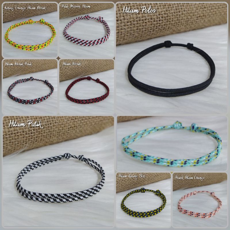 Gelang Tali Simple Prusik Tali Gunung Outdoor