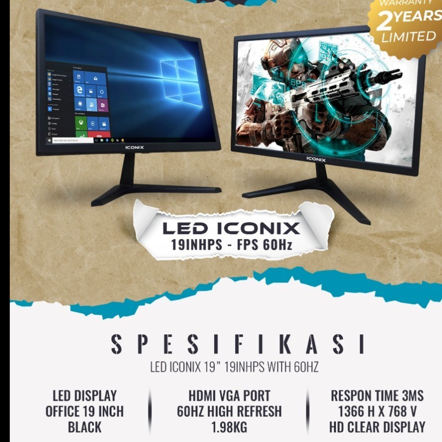 Monitor Iconix LED 19 inch - Monitor LED