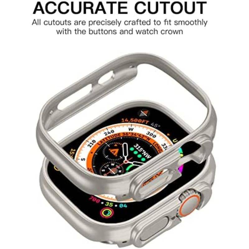 Case Bumper Pelindung Bahan PC Ultra Tipis 49mm Untuk Apple Watch iWatch Ultra 49mm