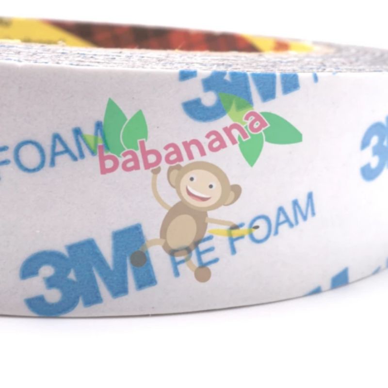 Double Sided Tape Foam 3M 1600TG Abu-abu 4M x 24mm x 1.0mm dobel tip