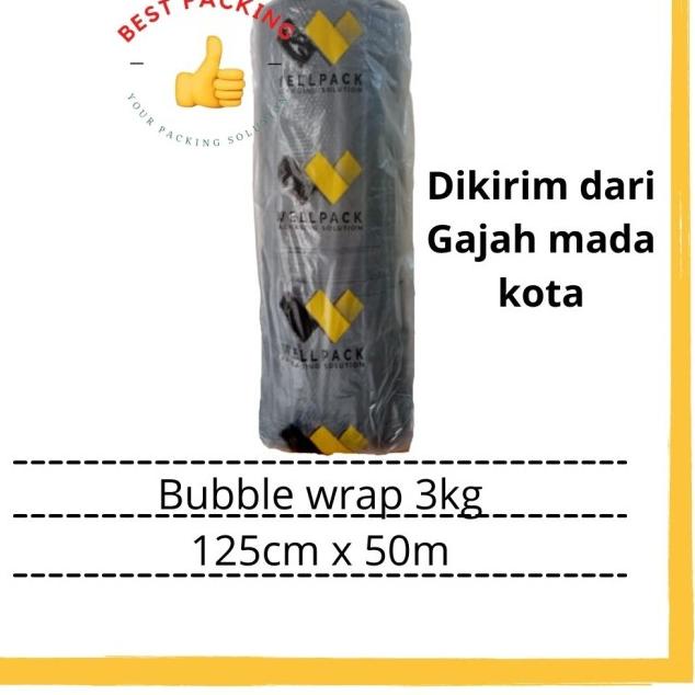 

Bubble wrap hitam wellpack 125cm x 50m