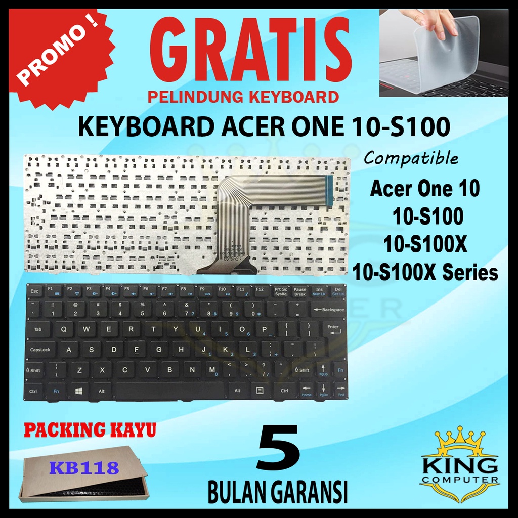 Keyboard Acer One 10 Acer One 10-S100 Acer One 10-S100X Series GRATIS PELINDUNG KEYBOARD