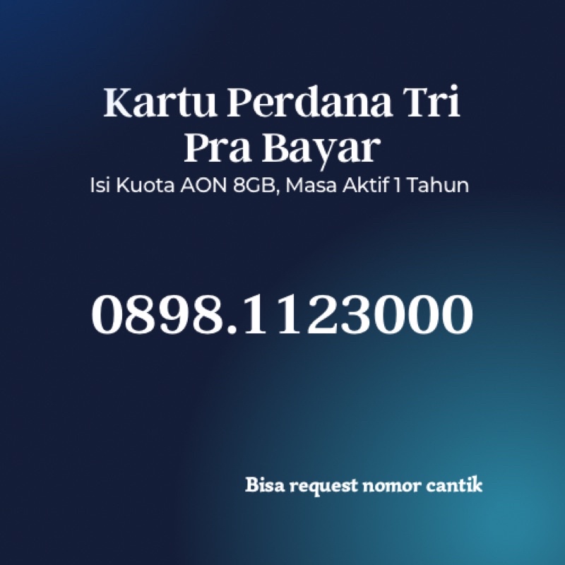 Nomor Cantik TRI 100522.3