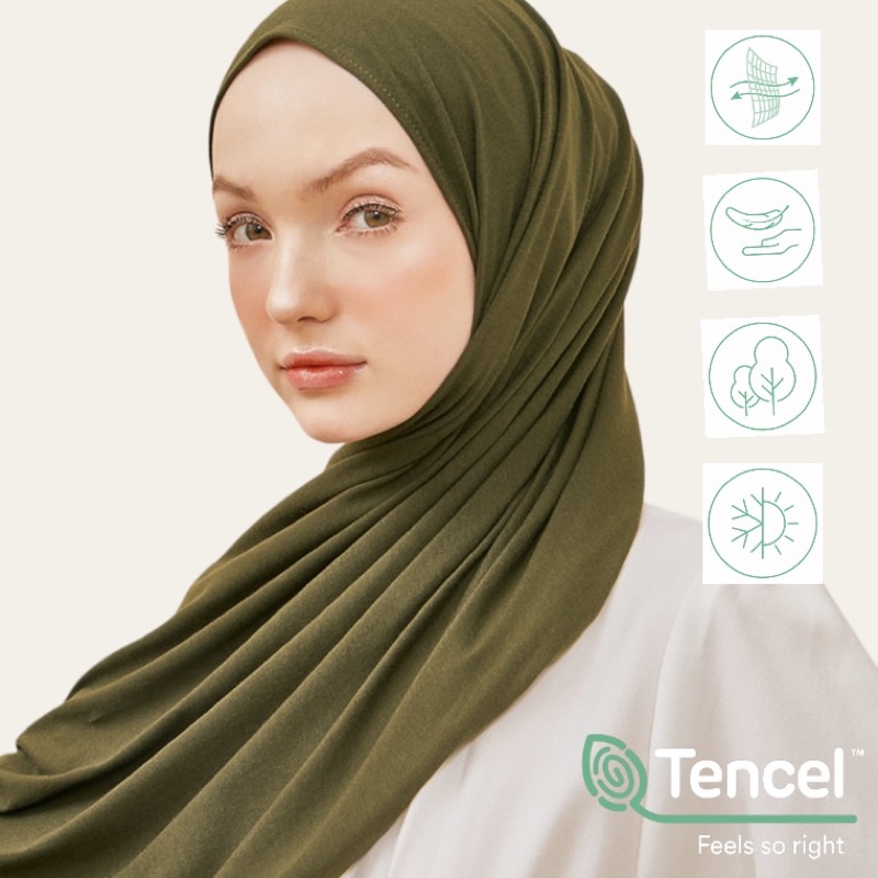 Inaya Pashmina Kaos Modal Tencel