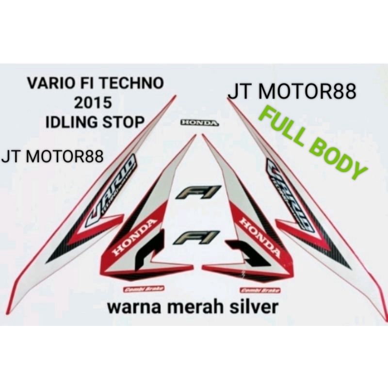 LIS BODY STIKER VARIO 150 TECHNO IDLING STOP TAHUN 2015