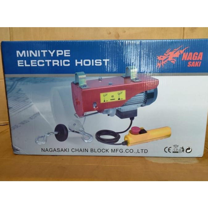 Mini Elektrik Hoist 600 Kg Elektrik Chain Hoist Katrol Mini Nagasaki