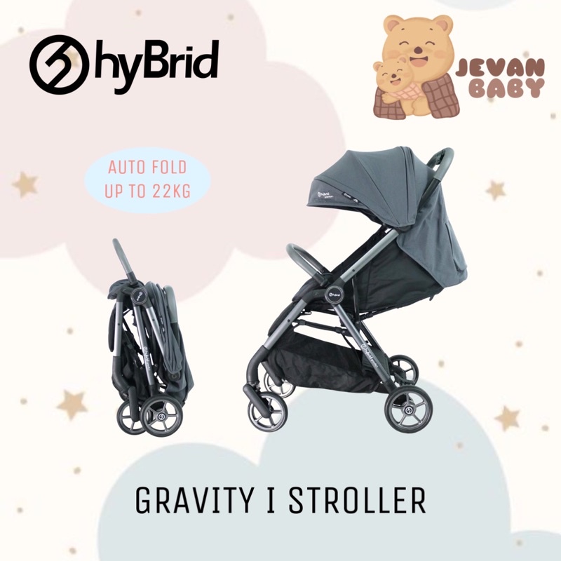 Hybrid Gravity I Premium Stroller Cabin Sized &amp; Autofolding