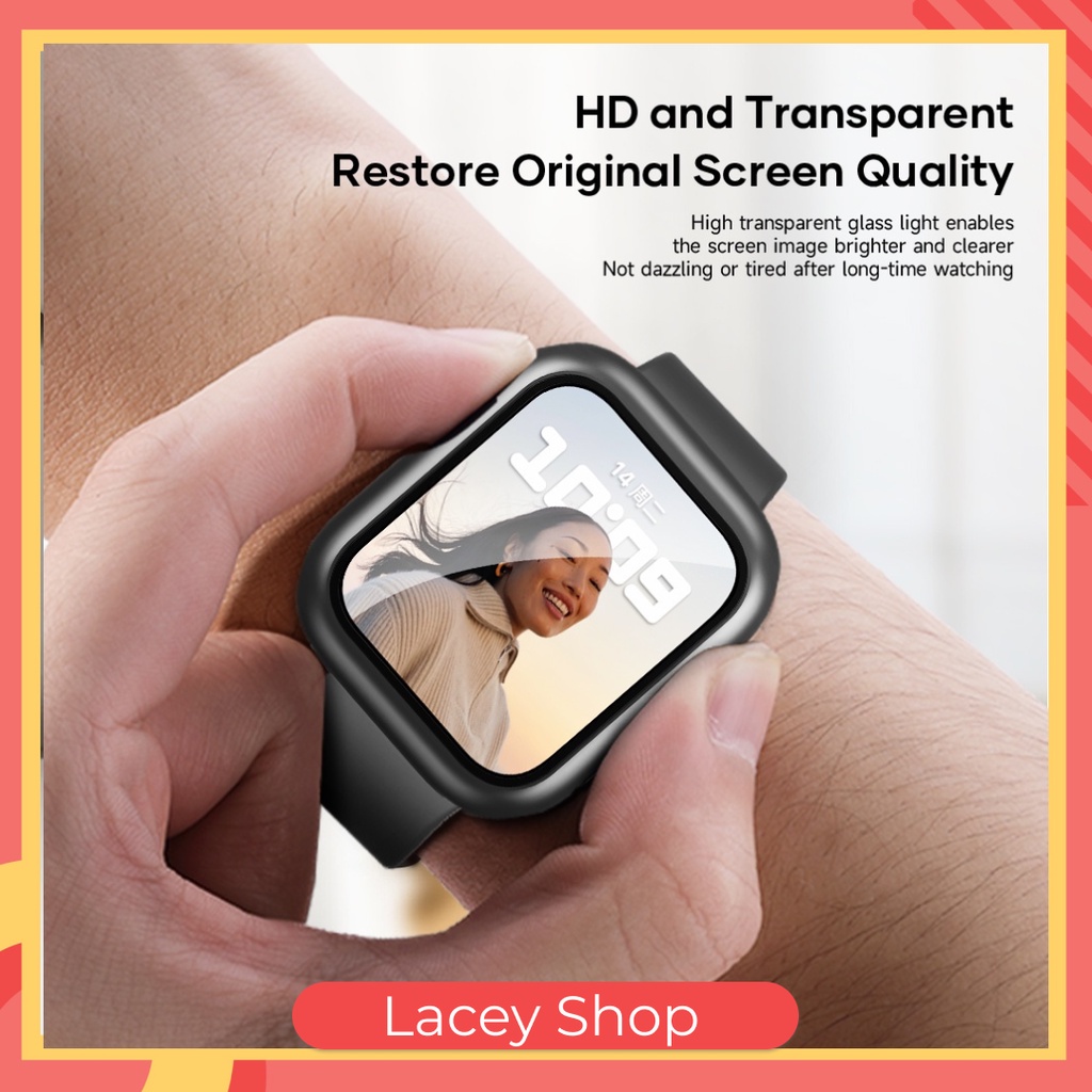 Tempered Glass iWatch 2 in 1 Screen Protector Front Cover Integrated Case