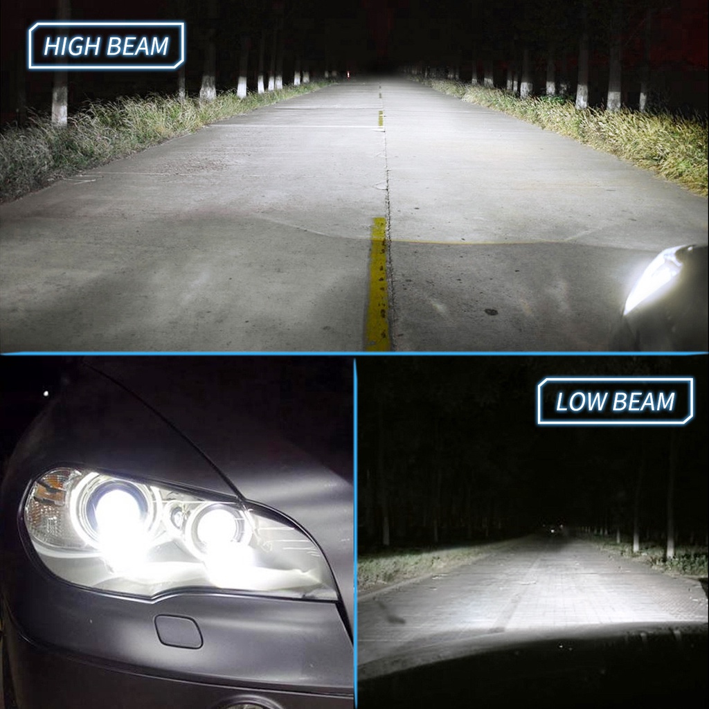 LUCKYMALL LAMPU C6 LED 36W COB MOBIL SOCKET 1 SET Headlamp Headlight Light Utama Foglamp Head Fog Lamp H1 H3 H4 H7 H8 H11 Terang Super Bright