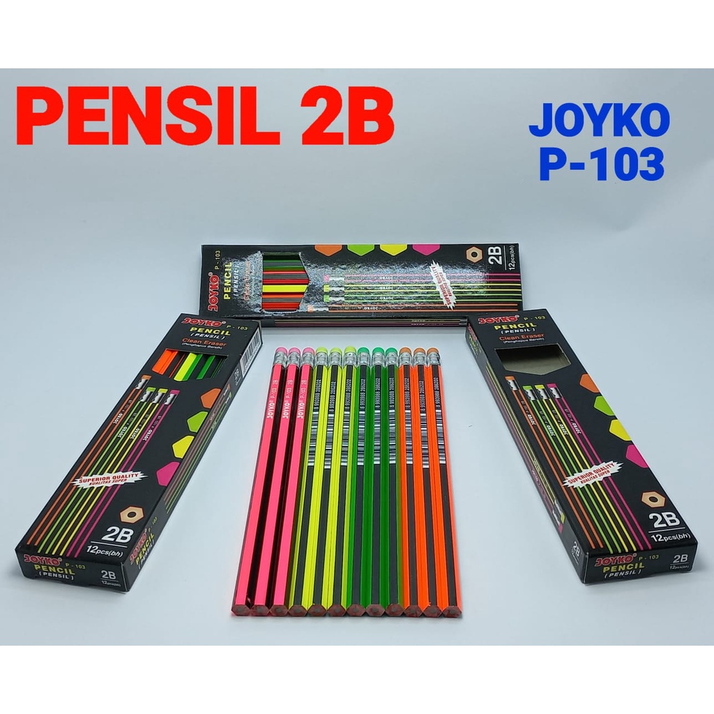 

PENSIL 2B / PENSIL 2B JOYKO P-103 PLUS PENGHAPUS PENSIL 2B / PENSIL 2B JOYKO P-103 PLUS PENGHAPUS