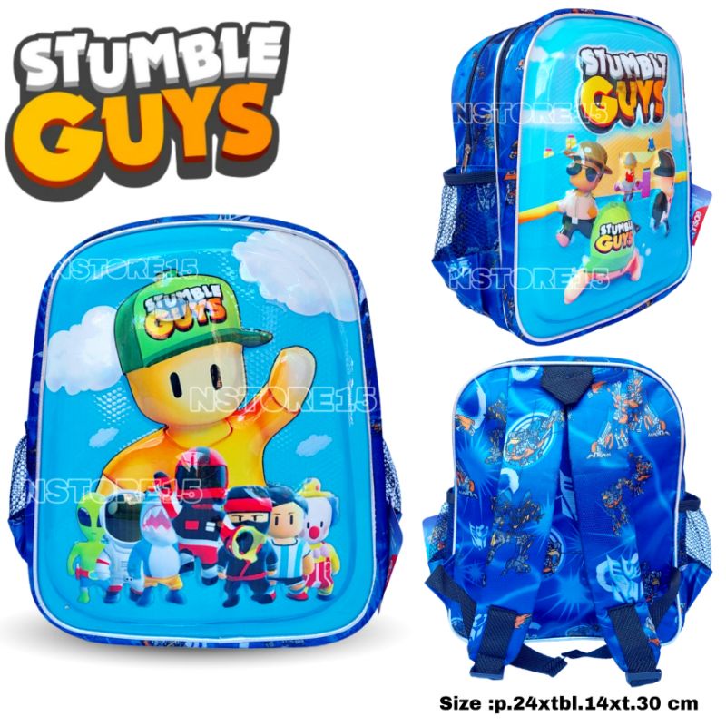 Tas sekolah anak laki laki karakter STUMBLE GUYS tas ransel anak terbaru