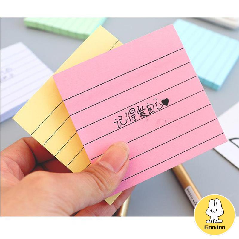 Simplicity sticky note horizontal sticker notepad post maker stiker massage pesan book note -Doo