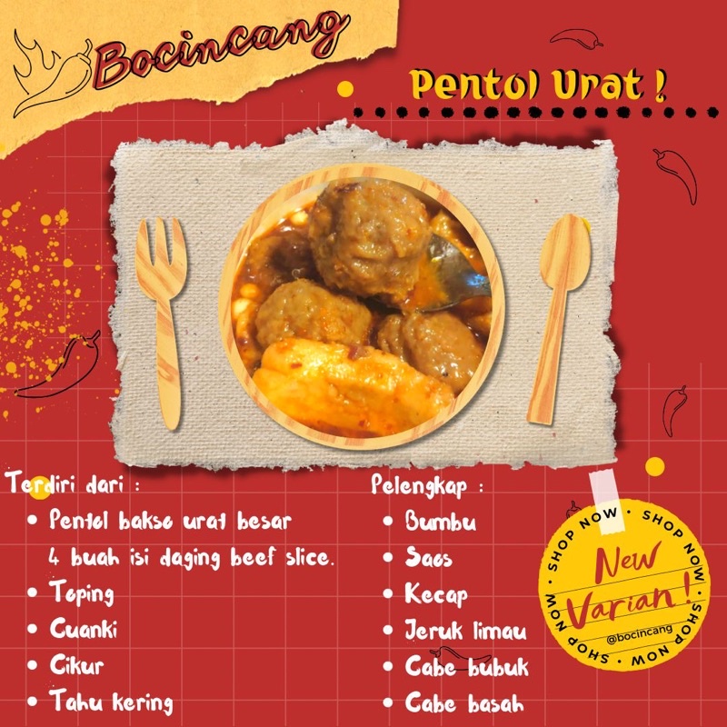 

Bocincang Isi daging slice