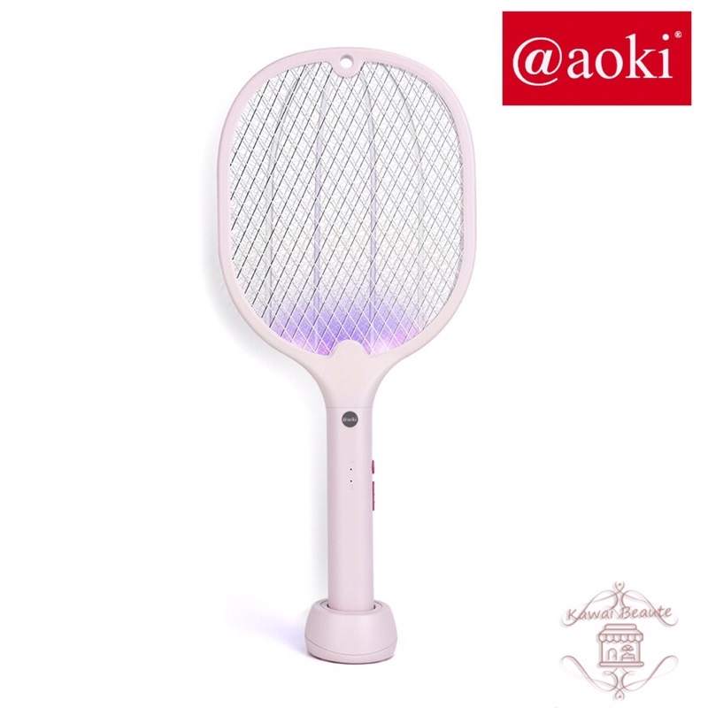 Raket Nyamuk 2 Fungsi (Sinar UV LED Ungu, Insect Killer) Cas / Baterai