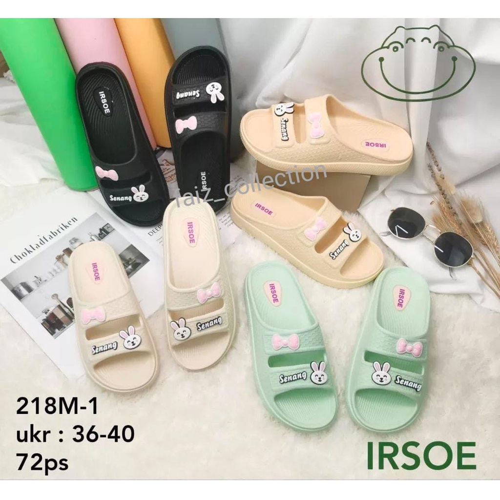 Sandal Irsoe Karet Cewe Ban 2 Motif Boneka Kelinci , Ringan, Bagus Termurah Dan Laris Model Baru