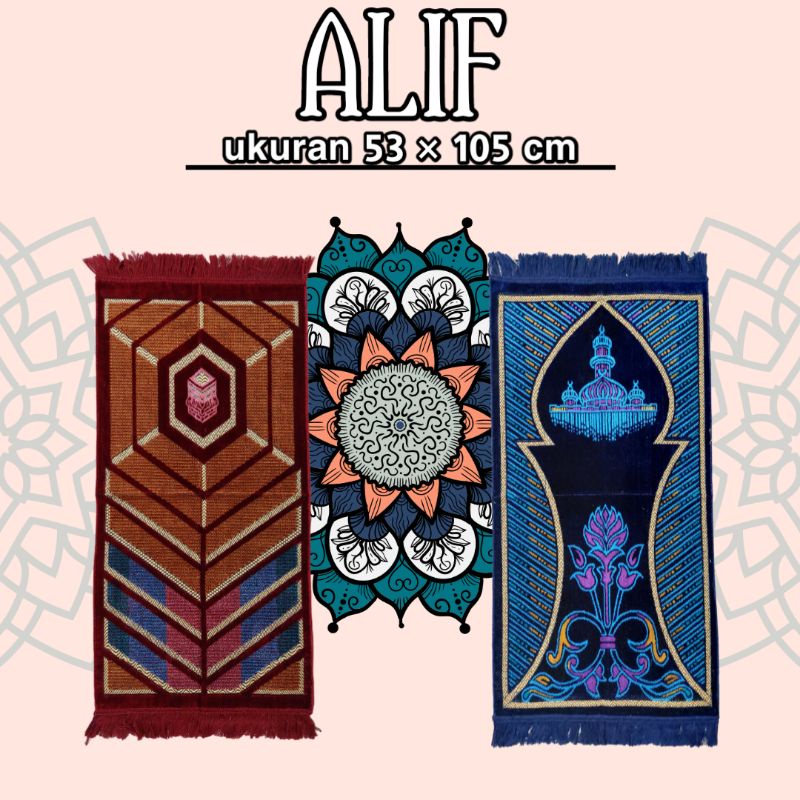 Sajadah Turkey Alif Midi Harmony (Multi Color)