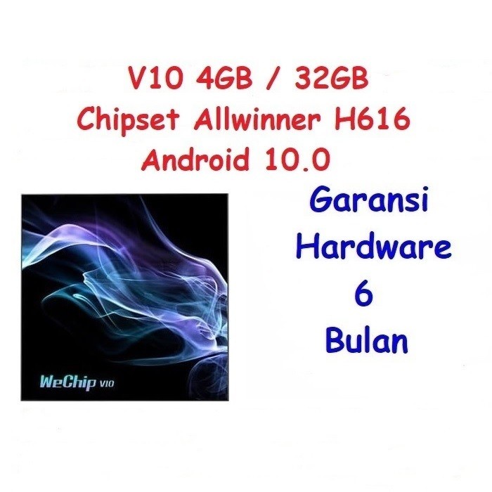 Produk Terbaru Hiplay V10 Android Tv Box 4Gb 32Gb Allwinner H616 Android 10.0
