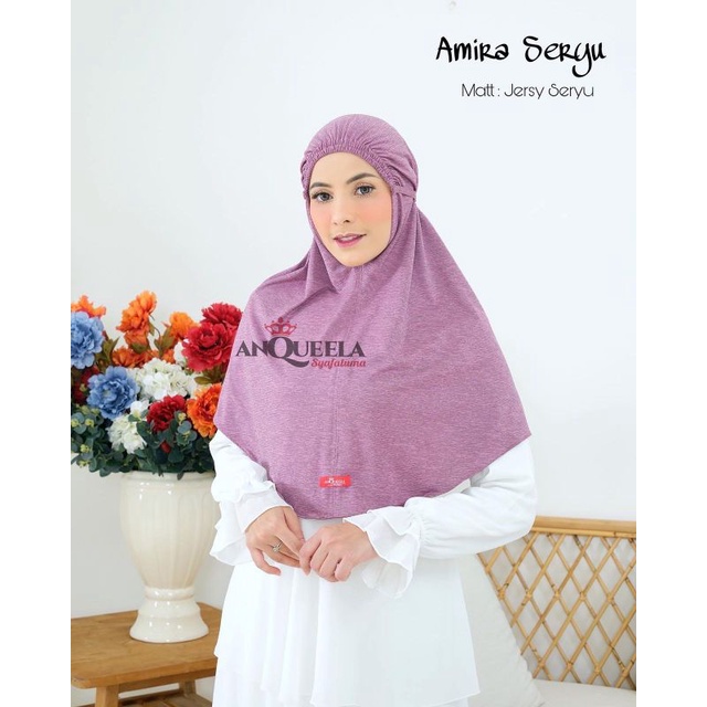 Jilbab Khimar Instan Simple Amira Seryu Ori Anqueela