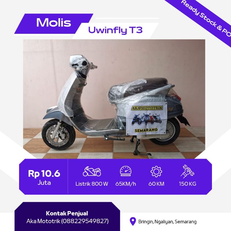 motor vespa listrik Uwinfly tipe T3