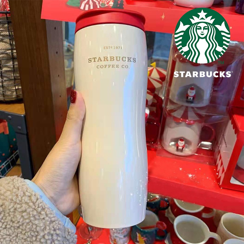 NEW Christmas Tumbler Starbucks Cup Stainless Steel Tumbler High Capacity 591ml Hadiah Natal