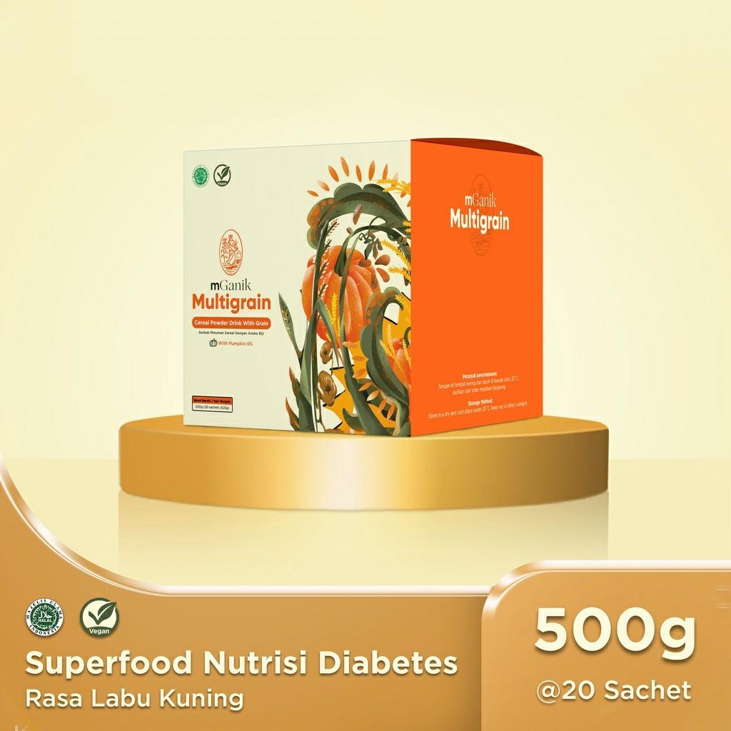 mGanik Multigrain 500gr SuperFood Sereal Untuk Diabetes Menurunkan Menstabilkan Gula Darah