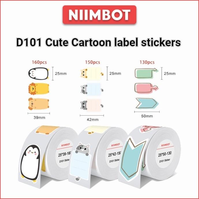 

Thermal Label Stiker Niimbot D101 Only Sticker Label Refill All Varian
