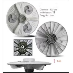 pulsator agitator mesin cuci pengganti daewoo dwf 120n