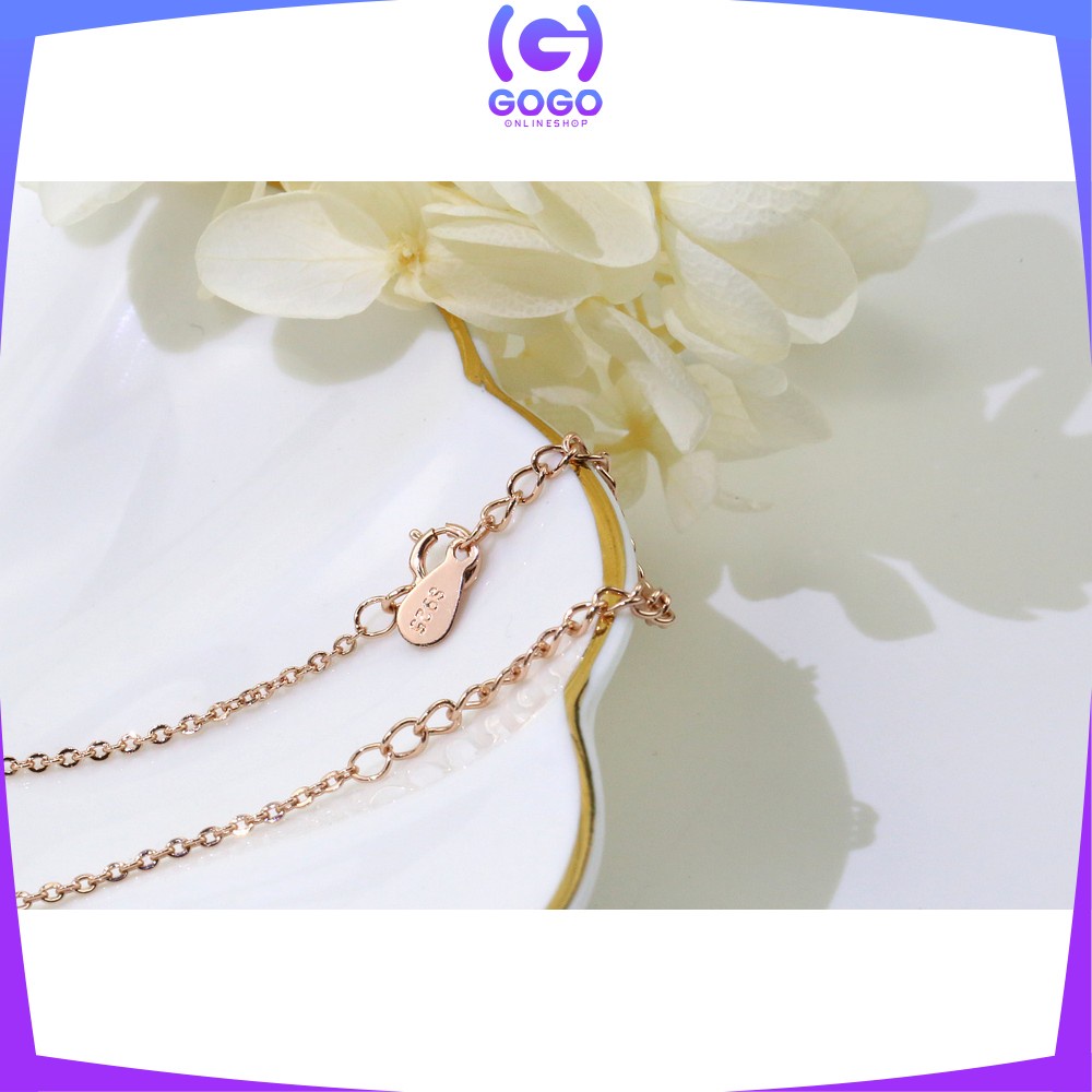 GOGO-K84 Kalung Titanium Wanita Korean Style Motif Planet Kalung Rantai Wanita Gelang Bintang Kunci Necklace Crystal