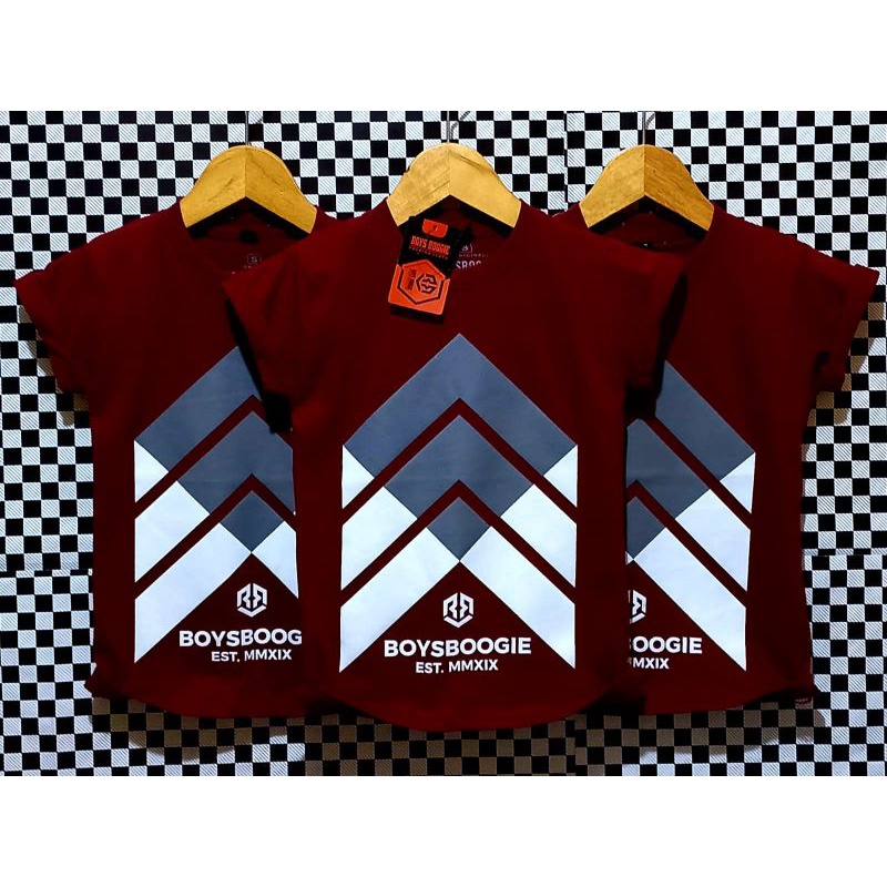 Kaos Distro Bombogie Anak Laki- Laki  Premium 1- 7 Tahun