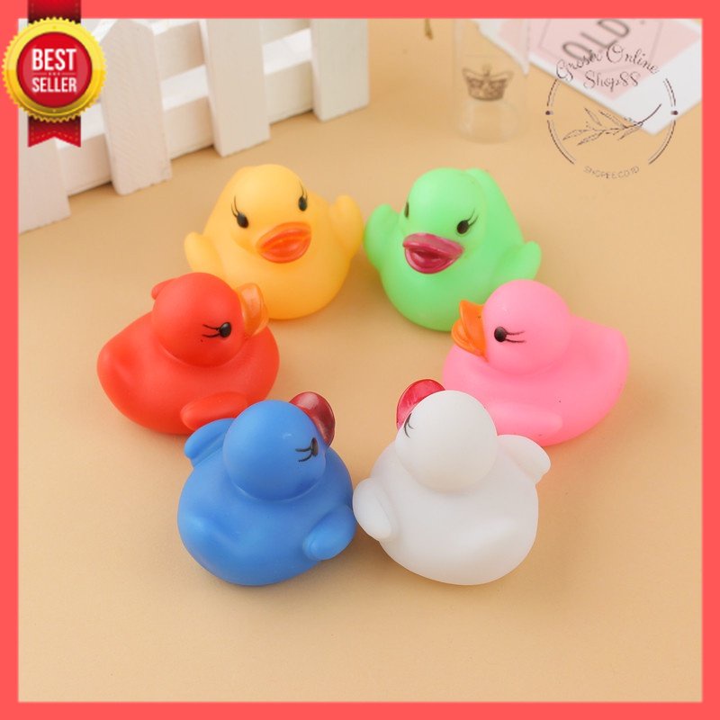 GOS - E308 - MAINAN Bebek Karet Mainan Mandi Anak/COLORFUL RUBBER DUCK