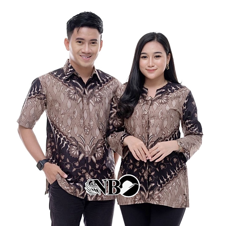 Blouse Batik Couple Modern Baju Batik Wanita Modern Atasan Batik Kerja Wanita M L XL XXL Seragam Batik Kantor Batik Alina