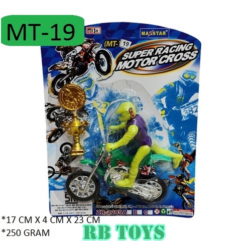 MAINAN ANAK LAKI LAKI MOTORCROSS + PIALA MT-19