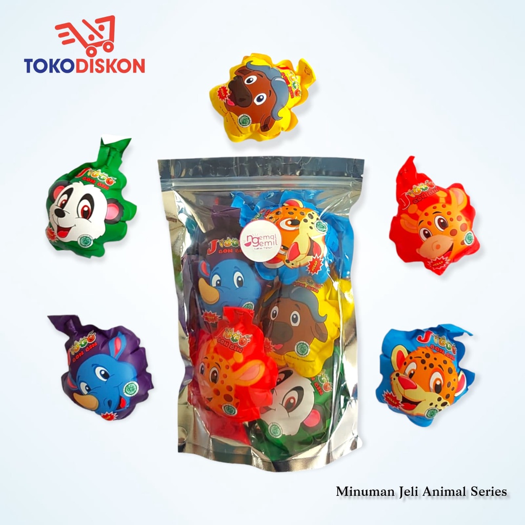 

Minuman Jeli Animal Series Bentuk Hewan Lucu Aneka Rasa Buah / Premium