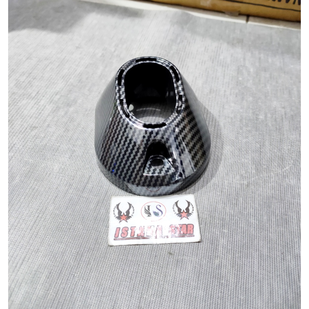 Cover Tutup Ujung Knalpot Carbon Vario 160 Pcx New 160 Nemo Corong Knalpot