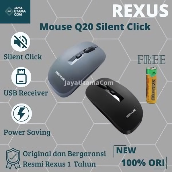 Rexus Mouse Wireless Office Q20 Silent Click Original