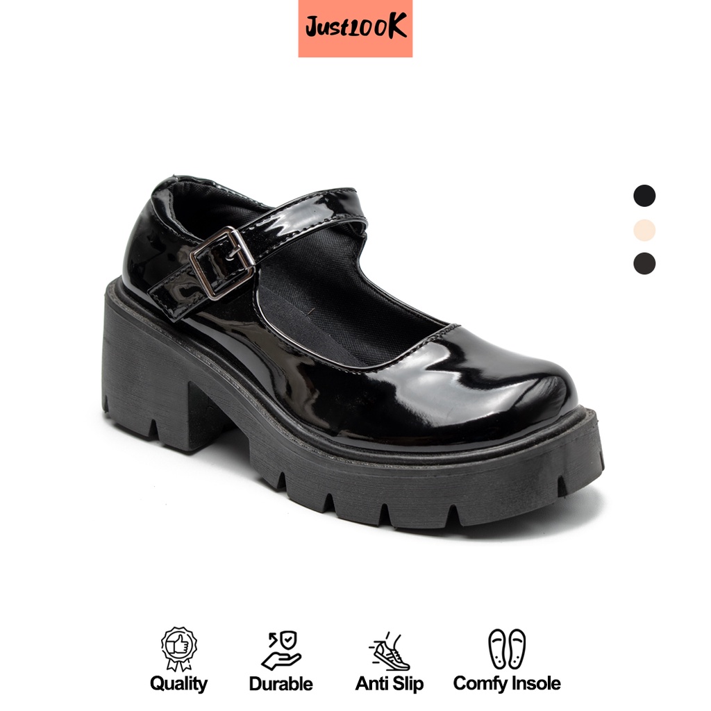JustLook Jeongyeon Sepatu Docmart Wanita Shoes Fashion Korea