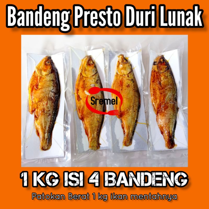 Paket Bandeng Presto 1 Kg Isi 1/2/3/4/5/6/7 Ekor Duri Lunak Kemasan Vacum Asli Pati Juwana