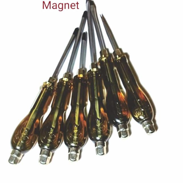 Obeng Ketok Set 6 Pcs Screwdriver Obeng Set Plus Minus.