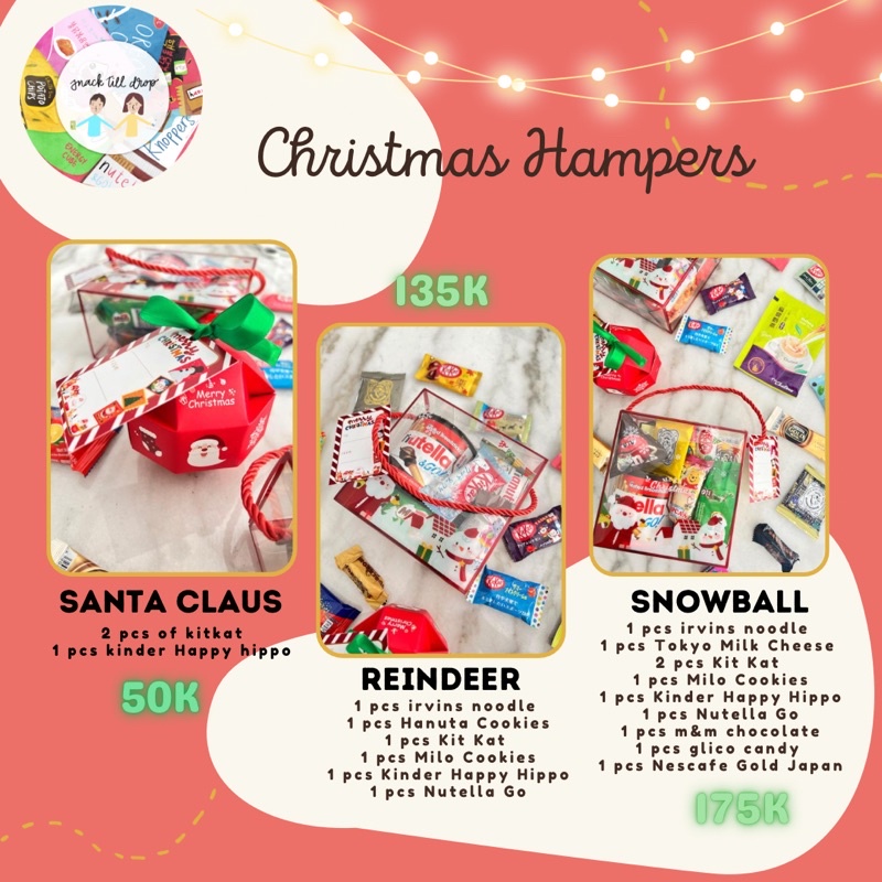 

Hampers Christmas Hamper christmas Nutella go Samyang Rose Irvins