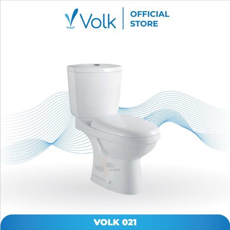 Promo Paket Kloset duduk VOLK 021/088 dan 663 + Keran + Jet shower