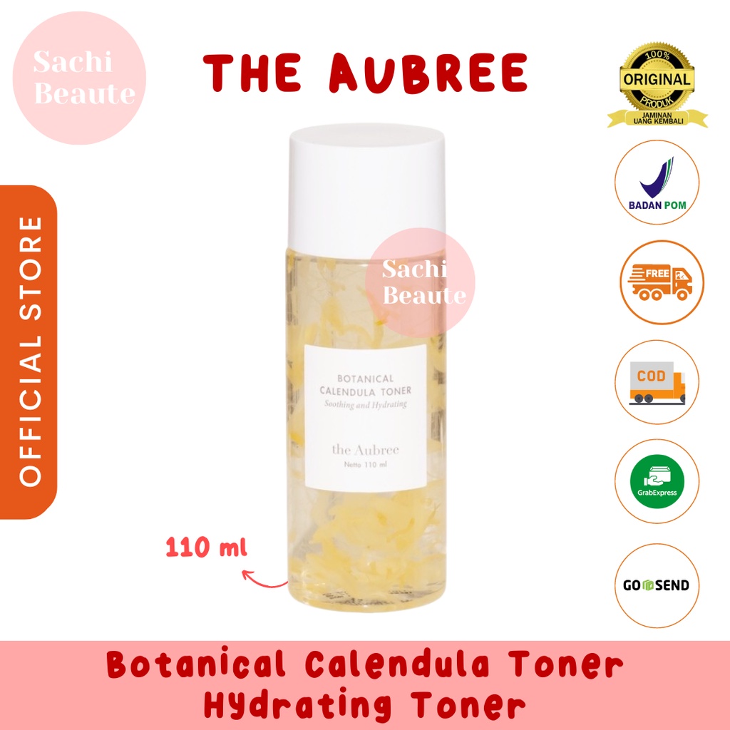 The Aubree Botanical Calendula Toner 110 ml Hydrating Toner Melembabkan Kulit
