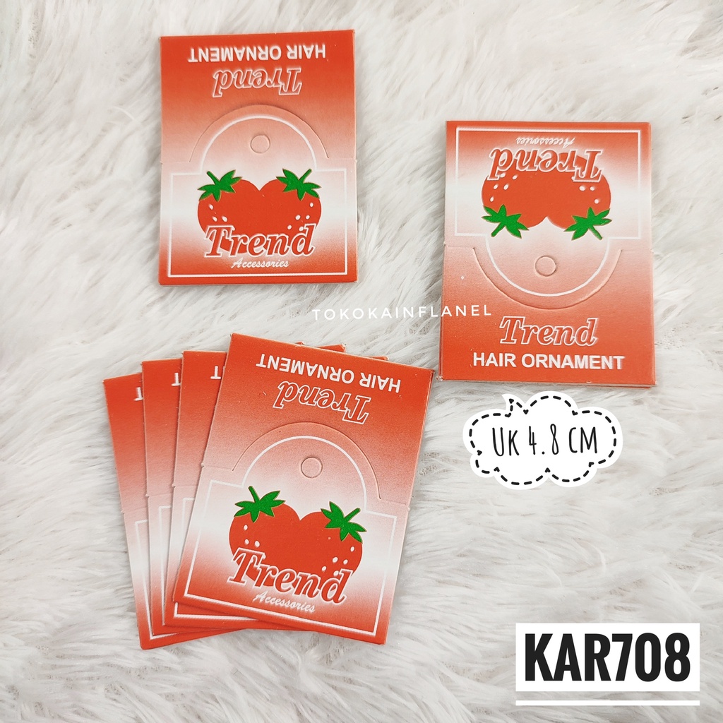 

Kar (Hang Tag) Trend Strawberry Merah Lebar 4.8cm KAR708 (Per Lusin)