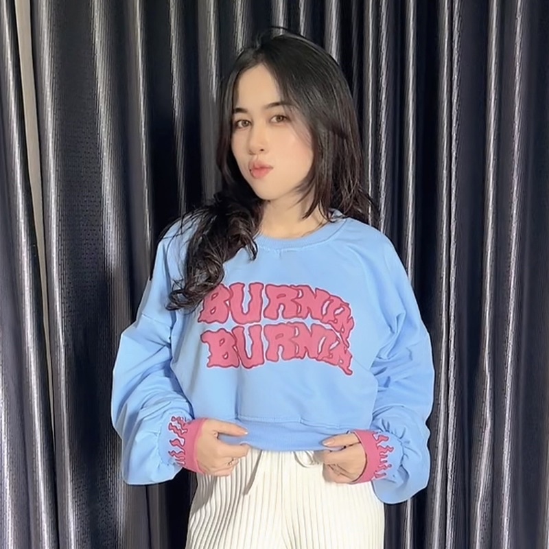 BURNIK CROOPE SWEATER - CREWNECK ATASAN WANITA