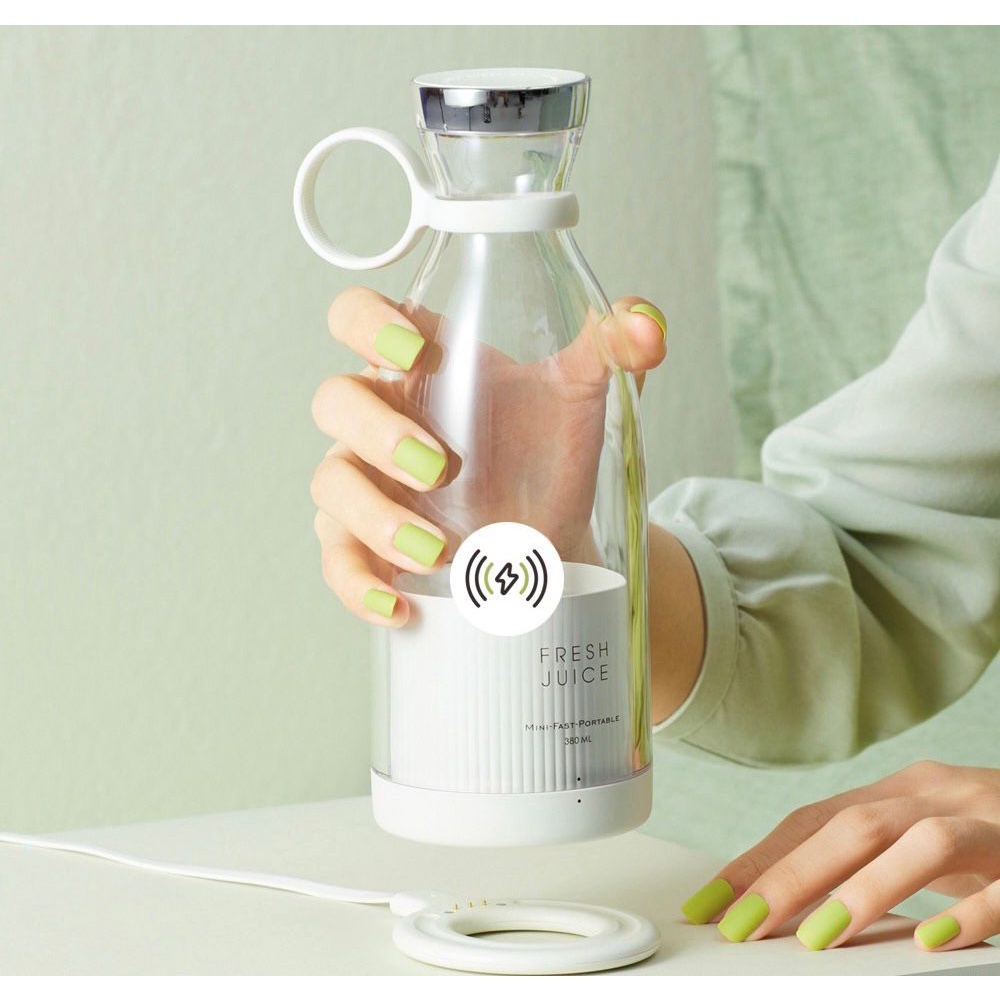 Portable Blender Juicer Buah USB Rechargeable Tahan Air Kapasitas Besar 350ml